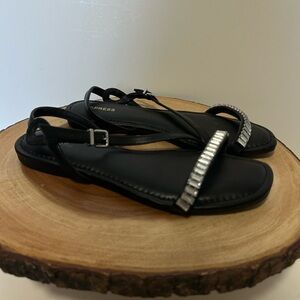 ✨ 💎 Express Women's Black Rhinestone Sandals 💎 ✨